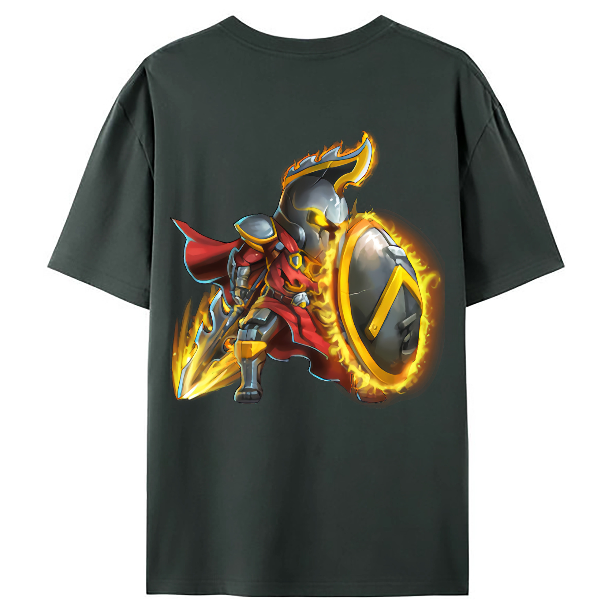 （画像用） リーグ・オブ・レジェンド League of Legends LOL 綿100％ メンズ半袖Tシャツ（バックプリント） 通気性